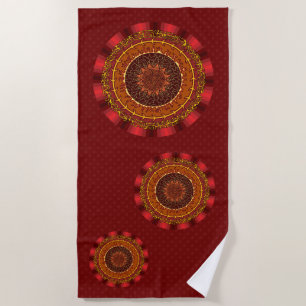 Serviette de plage Fire Mandala
