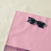 Serviette De Plage Fizz rose Flit Dragonfly (En situation)