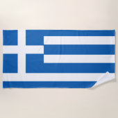 Serviette De Plage Flag de Greece (Devant)