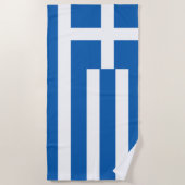 Serviette De Plage Flag de Greece (Devant)