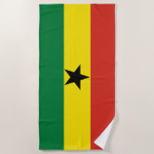 Serviette De Plage Flag du Ghana (Devant)