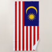 Serviette De Plage Flag malaisien (Devant)