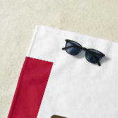Serviette De Plage Flag Of California beach towel (En situation)