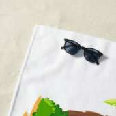 Serviette De Plage Flamant rose (En situation)