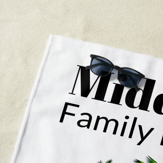 Serviette De Plage Flamant rose Beach Towel (En situation)