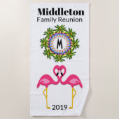 Serviette De Plage Flamant rose Beach Towel (Devant)