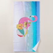 Serviette De Plage Flamant rose Beach Towel (Devant)