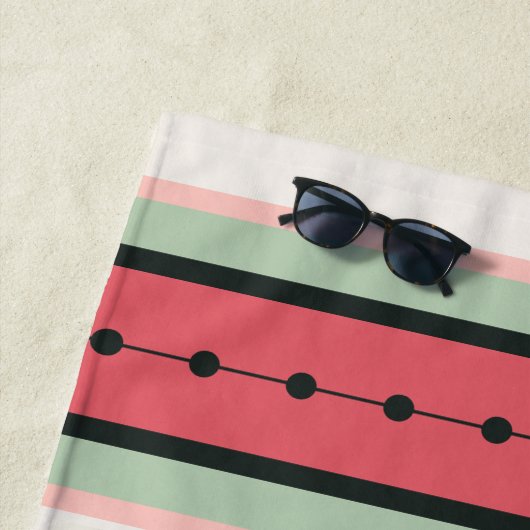 Serviette De Plage Flamant rose tropical (En situation)