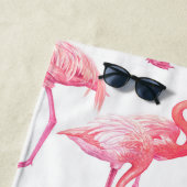 Serviette De Plage Flamants roses (En situation)