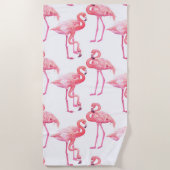 Serviette De Plage Flamants roses (Devant)
