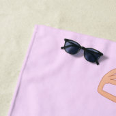 Serviette de plage Flamants roses (En situation)