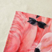 Serviette De Plage Flamboyance des Flamants roses roses (En situation)