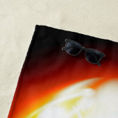 Serviette de plage Flames (En situation)