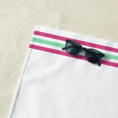 Serviette De Plage Flamingo rose tropicale/Floride (En situation)