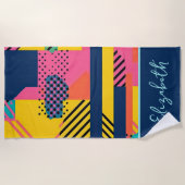 Serviette De Plage Flashback des années 80 (Devant)