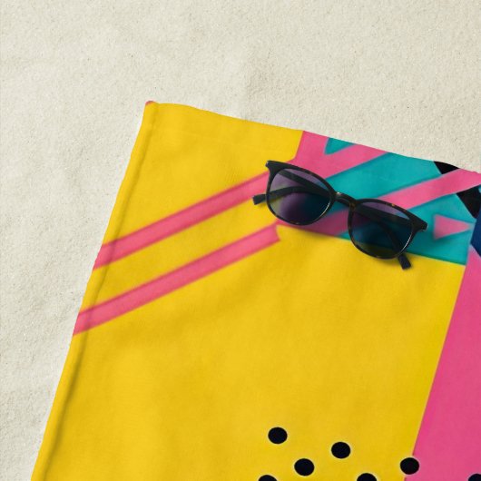 Serviette De Plage Flashback des années 80 (En situation)