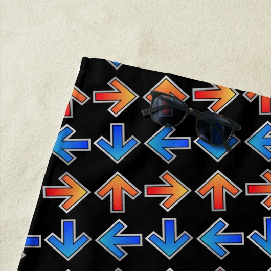 Serviette De Plage Flèche (En situation)