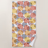 Serviette De Plage Flèches automnales (Devant)