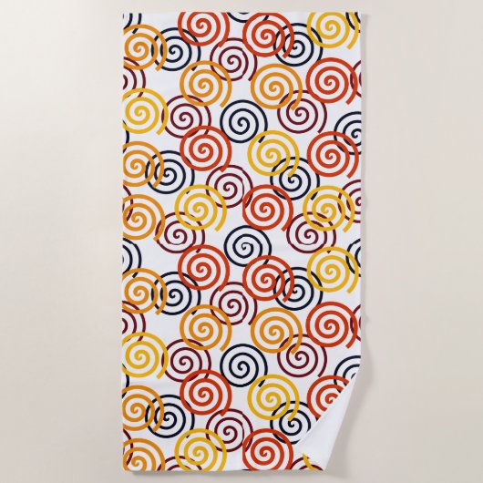 Serviette De Plage Flèches automnales (Devant)