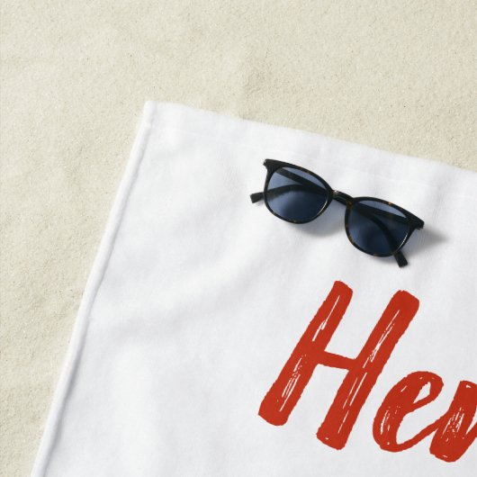 Serviette De Plage Flèches de Noël du Père Noël sur mesure (En situation)