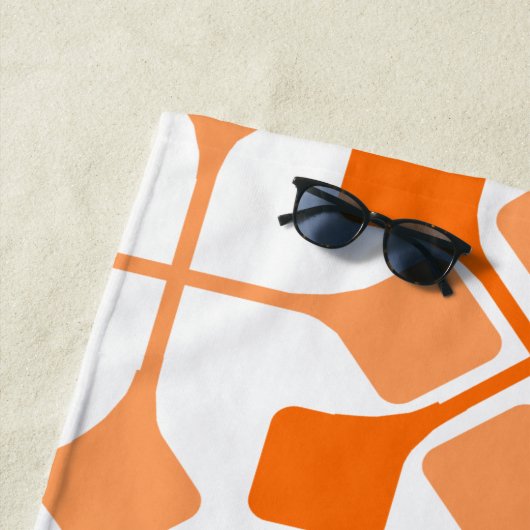 Serviette De Plage Flèches orange (En situation)