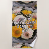 Serviette De Plage Fleur avec devis (Devant)
