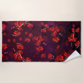 Serviette De Plage Fleur de Cerisier 3 (Devant)
