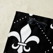 Serviette De Plage Fleur De Lis Pattern (En situation)