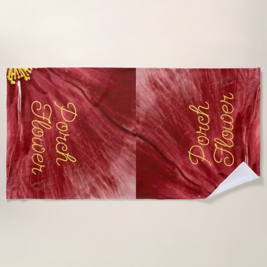 Serviette De Plage Fleur de porche / Original / (Devant)