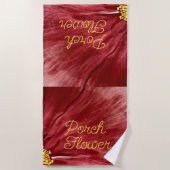 Serviette De Plage Fleur de porche / Original / (Devant)