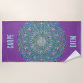 Serviette De Plage Fleur De Vie - Mandala India Style 1 (Devant)