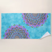 Serviette De Plage Fleur de Vie - Mandala Style Inde 2 (Devant)