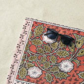 Serviette De Plage Fleur d'illustration Rose sauvage Vintage (En situation)