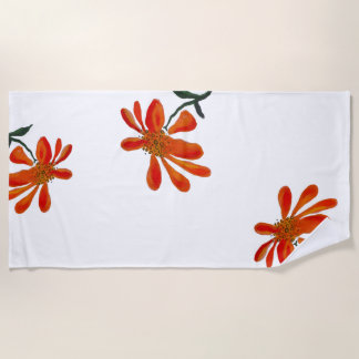 Serviette De Plage Fleur d'Orange par Lydia's Art Sangria