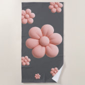 Serviette De Plage Fleur douce Une douce touche de nature (Devant)