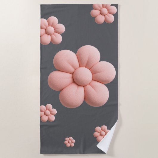 Serviette De Plage Fleur douce Une douce touche de nature (Devant)