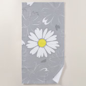 Serviette De Plage Fleur marguerite d'Eilin (Devant)