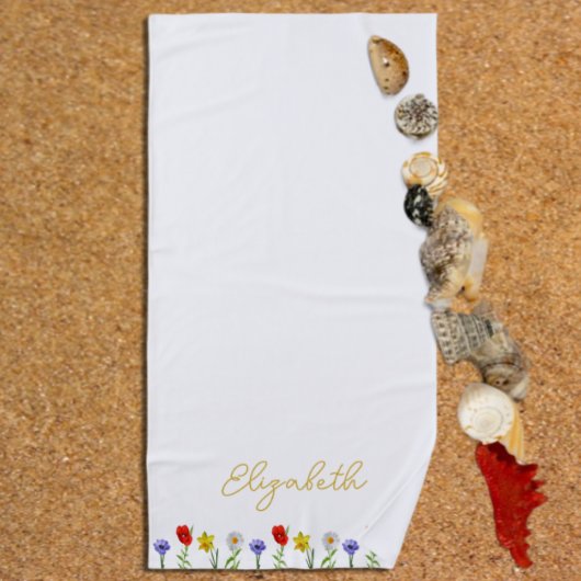 Serviette De Plage Fleur sauvage