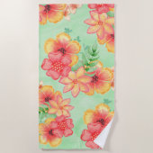 Serviette De Plage Fleurs (Devant)