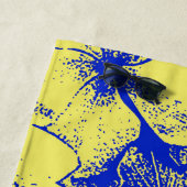 Serviette De Plage Fleurs Abstraites tropicales (En situation)