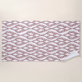 Serviette De Plage Fleurs Art Déco (Devant)