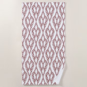 Serviette De Plage Fleurs Art Déco (Devant)