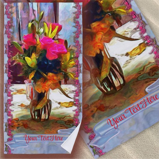 Serviette De Plage Fleurs d'amour PM0001