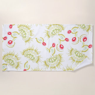Serviette De Plage Fleurs de cactus