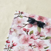 Serviette De Plage Fleurs de cerisier roses magnifiques (En situation)