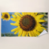 Serviette De Plage Fleurs de soleil (Devant)