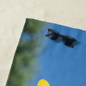 Serviette De Plage Fleurs de soleil (En situation)