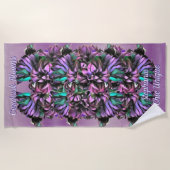 Serviette De Plage Fleurs de spathes de maïs Chic Unique 2190  (Devant)