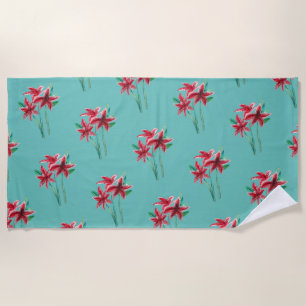 Serviette De Plage Fleurs d'eau