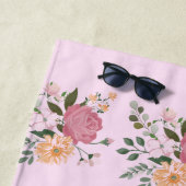 Serviette De Plage Fleurs d'eau (En situation)